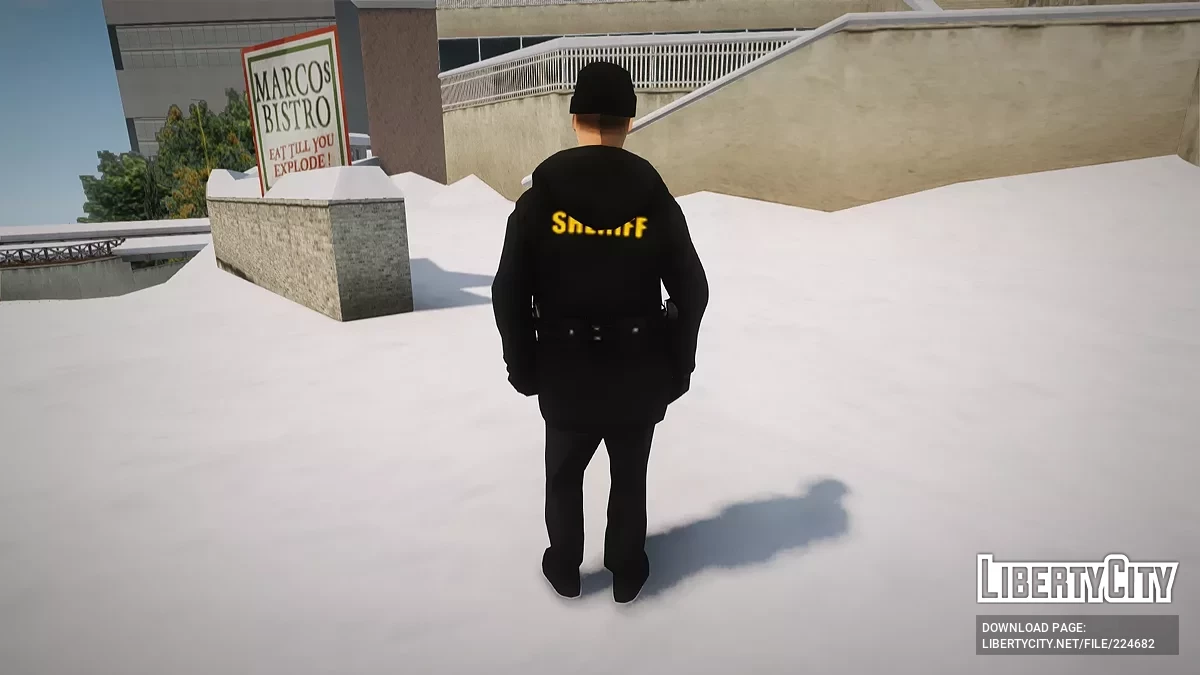 Зимние скины помощников шерифа LVPD / GTA San Andreas