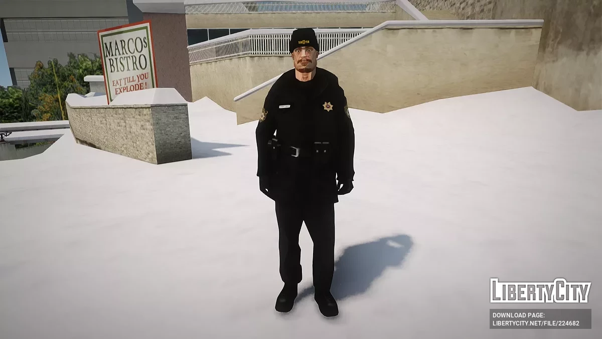 Зимние скины помощников шерифа LVPD / GTA San Andreas