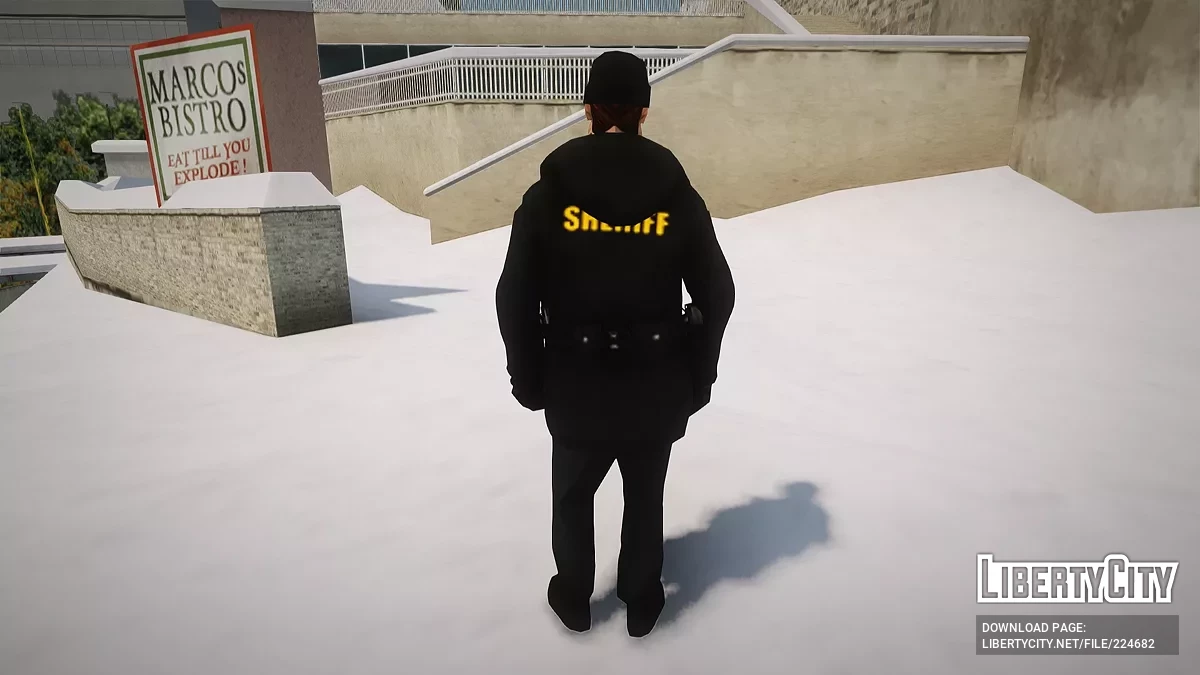Зимние скины помощников шерифа LVPD / GTA San Andreas