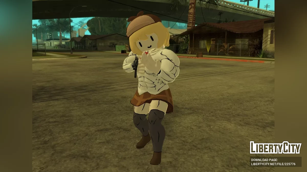 Buff Smol Ame (фан-модель Hololive) / GTA San Andreas