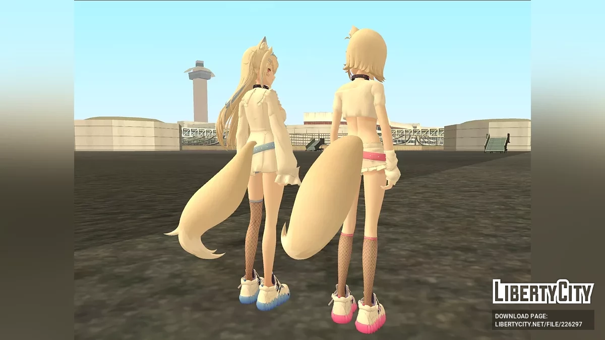 Fuwawa & Mococo Abyssgard (Hololive) / GTA San Andreas
