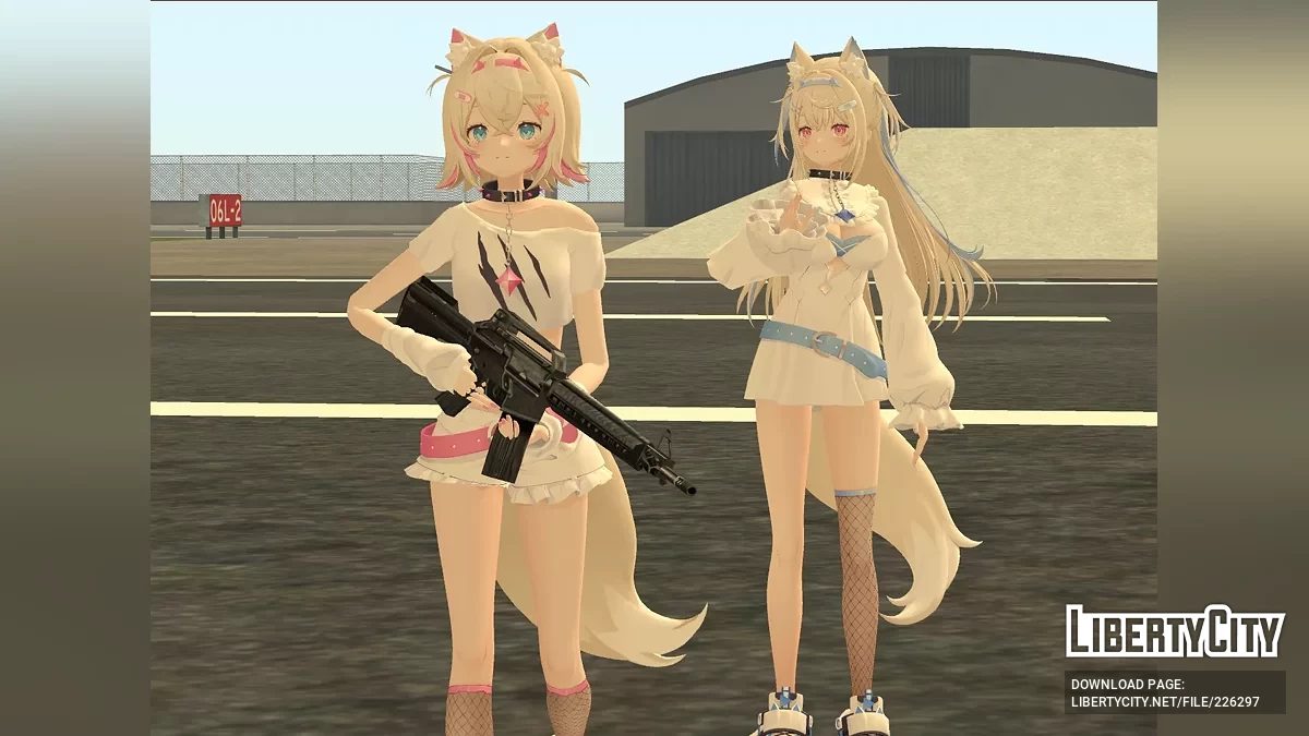 Fuwawa & Mococo Abyssgard (Hololive) / GTA San Andreas