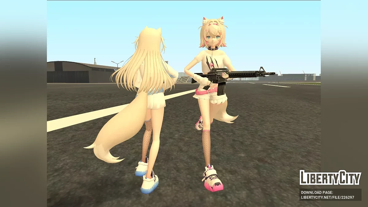 Fuwawa & Mococo Abyssgard (Hololive) / GTA San Andreas