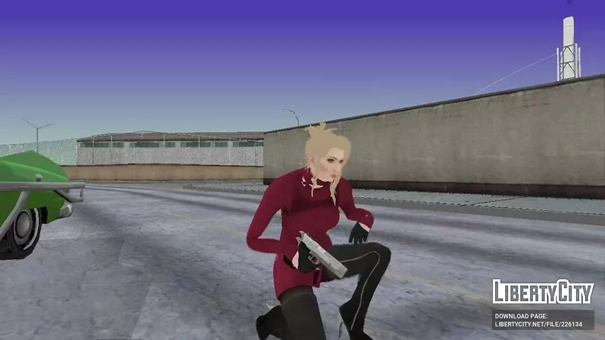 Скарлет (FF VII Remake) с костюмом Ады Вонг (RE 4 Remake) / GTA San Andreas