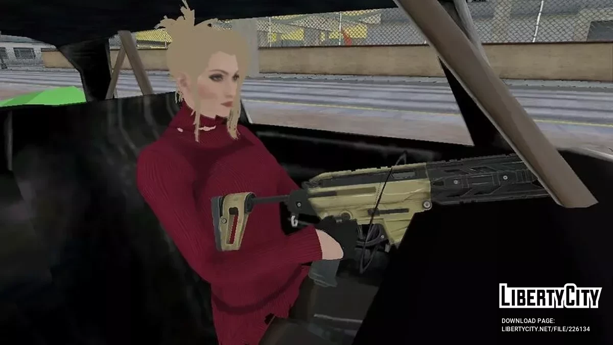Скарлет (FF VII Remake) с костюмом Ады Вонг (RE 4 Remake) / GTA San Andreas