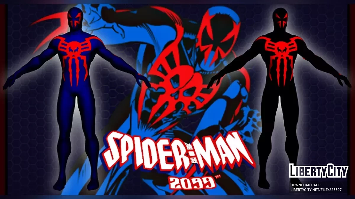 Spider-Man 2099 Blue and Black / GTA San Andreas