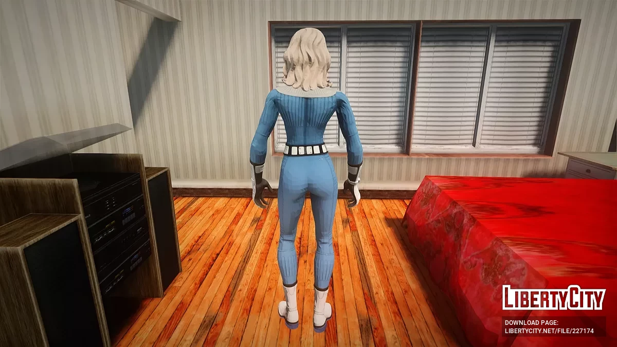 Женщина-невидимка из The Fantastic 4: First Steps (Fortnite) / GTA San Andreas