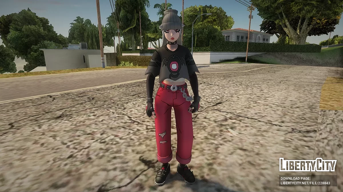 Greta Grim из Fortnite / GTA San Andreas
