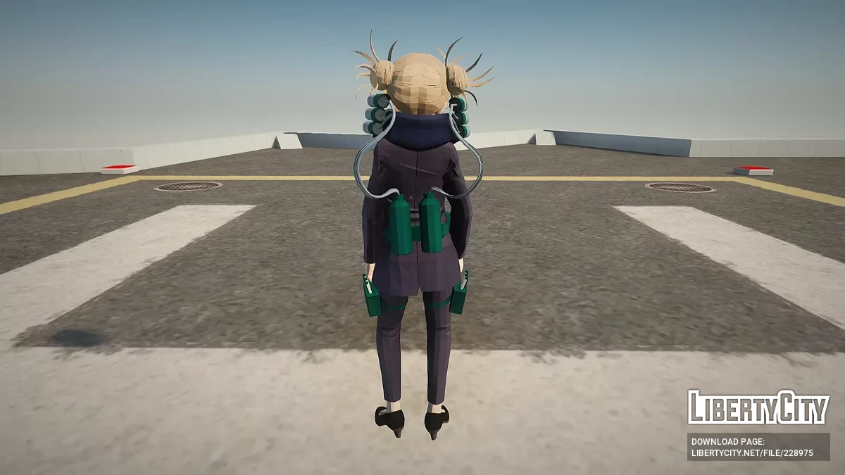 Химико Тога в костюме «Outlaw Suit» из My Hero Academia: One’s Justice 2 / GTA San Andreas