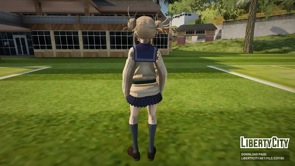 Химико Тога в школьной форме из My Hero Academia One's Justice / GTA San Andreas