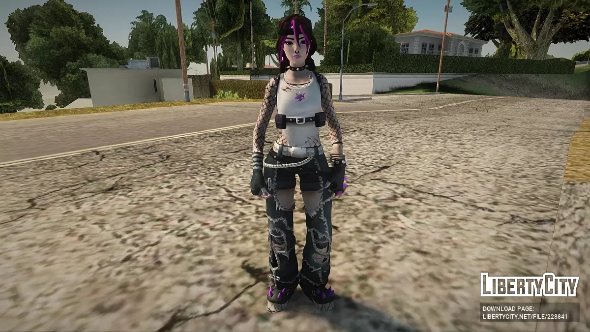 Punk Princess Phaedra из Fortnite / GTA San Andreas