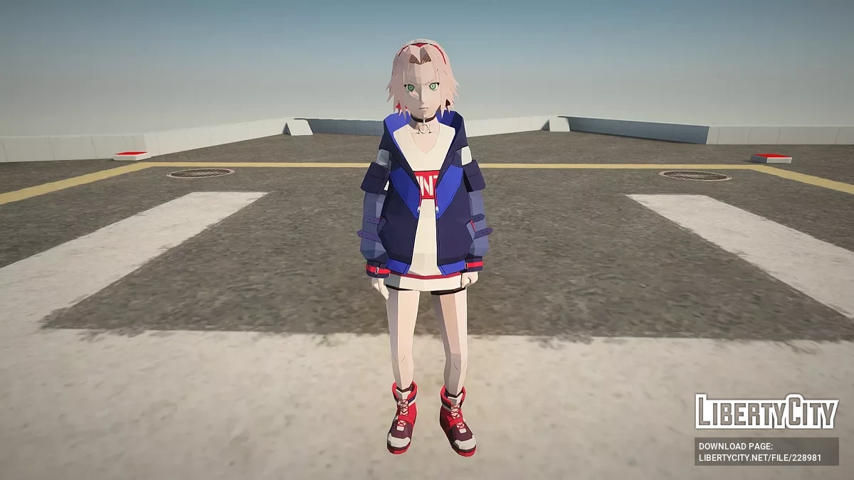 Sakura в стиле Streetwear из Crimson Storm / GTA San Andreas
