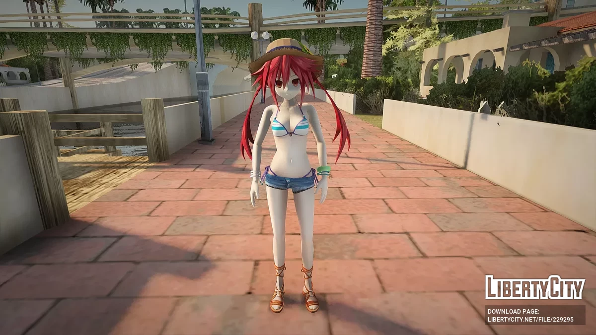 Узуме Тэннобуси из Neptunia Riders VS Dogoos / GTA San Andreas