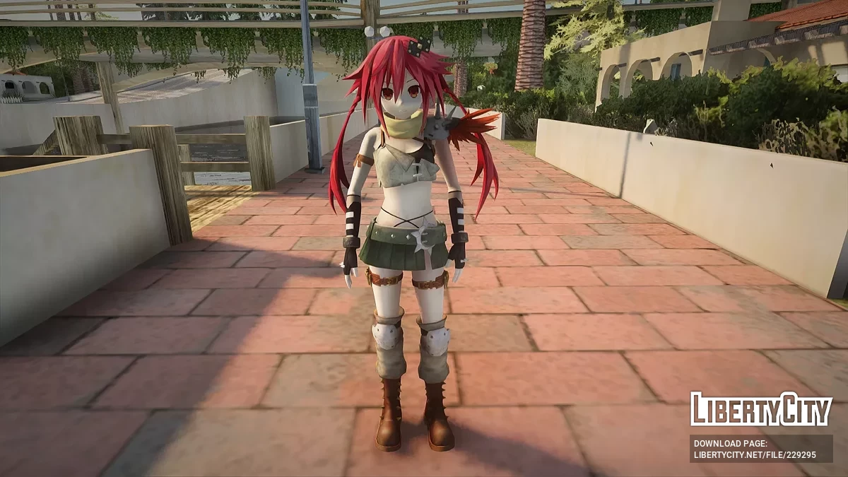 Узуме Тэннобуси из Neptunia Riders VS Dogoos / GTA San Andreas