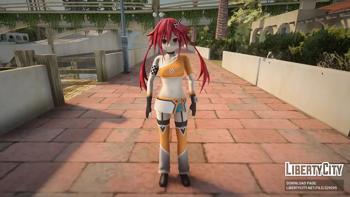 Узуме Тэннобуси из Neptunia Riders VS Dogoos / GTA San Andreas