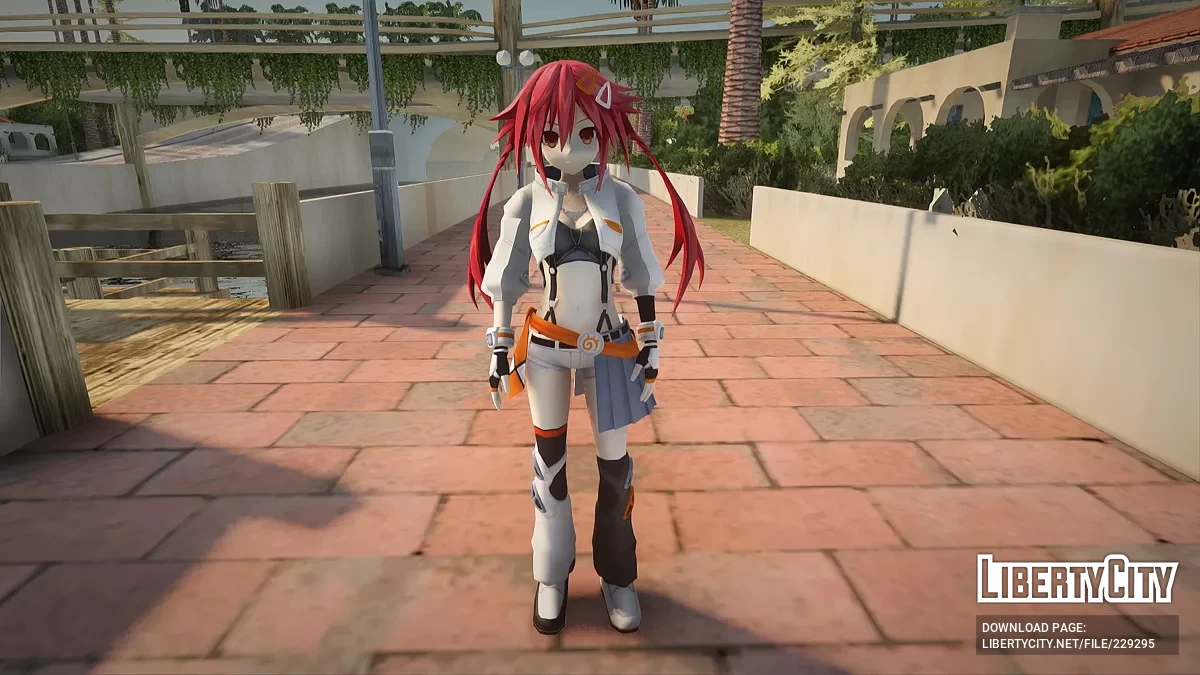 Узуме Тэннобуси из Neptunia Riders VS Dogoos / GTA San Andreas