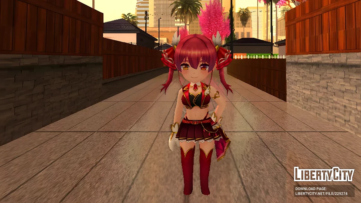 V Tuber Houshou Marine из Valkyrie Connect / GTA San Andreas