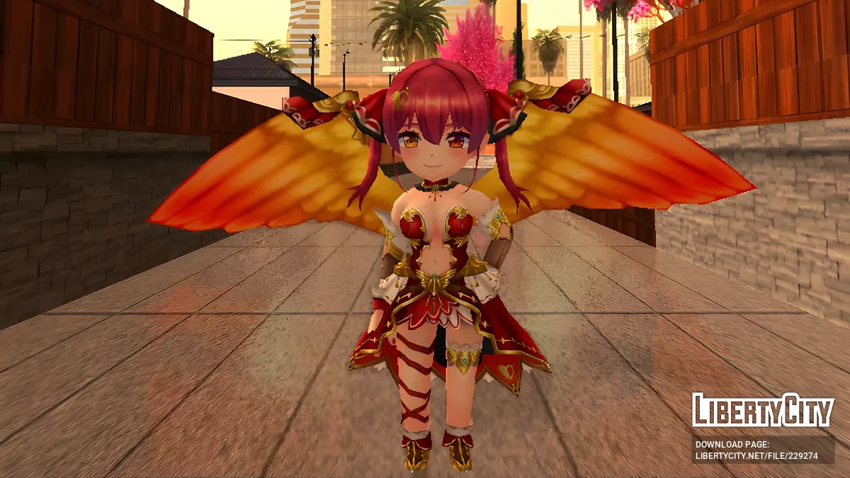 V Tuber Houshou Marine из Valkyrie Connect / GTA San Andreas