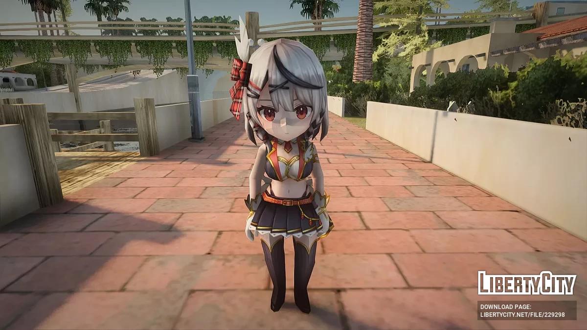 V Tuber Sakamata Chloe из Valkyrie Connect / GTA San Andreas