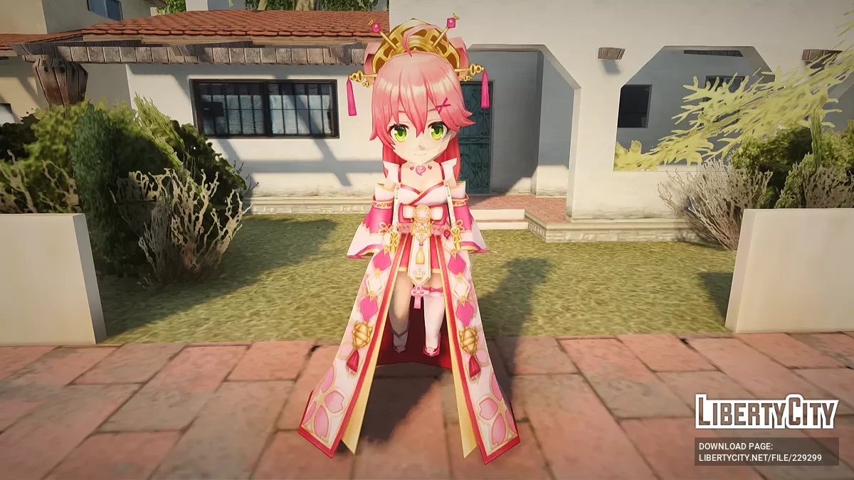 V Tuber Sakura Miko из Valkyrie Connect / GTA San Andreas