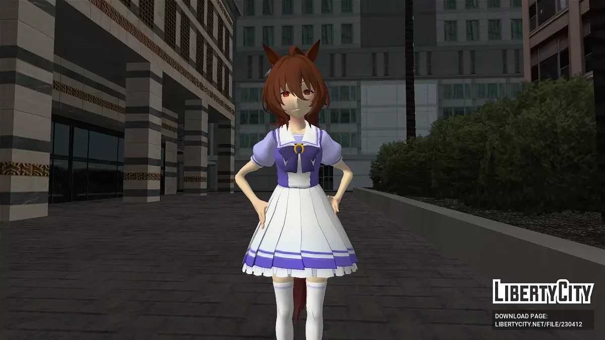 Агнес Такион (школьница) из Uma Musume / GTA San Andreas