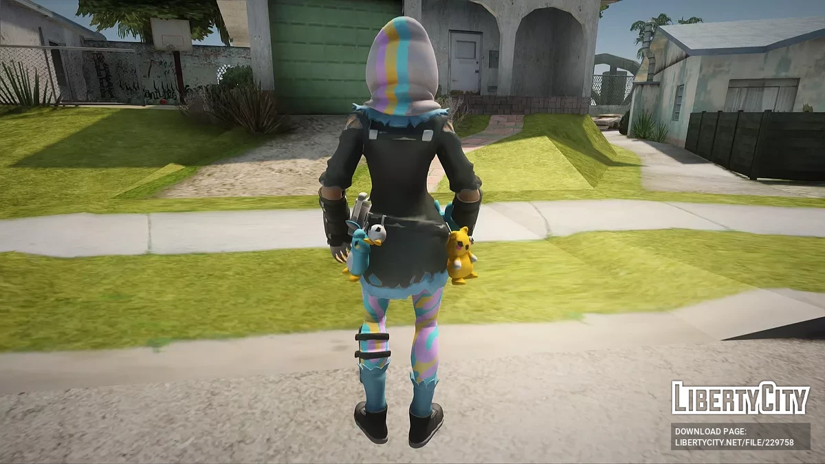 Акварель из Fortnite / GTA San Andreas