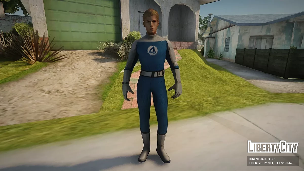 Человек-факел из Фантастической четвёрки / GTA San Andreas