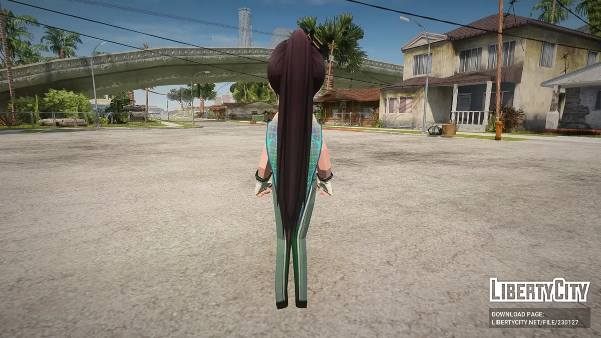 Ив из Goddess of Victory: Nikke x Stellar Blade / GTA San Andreas