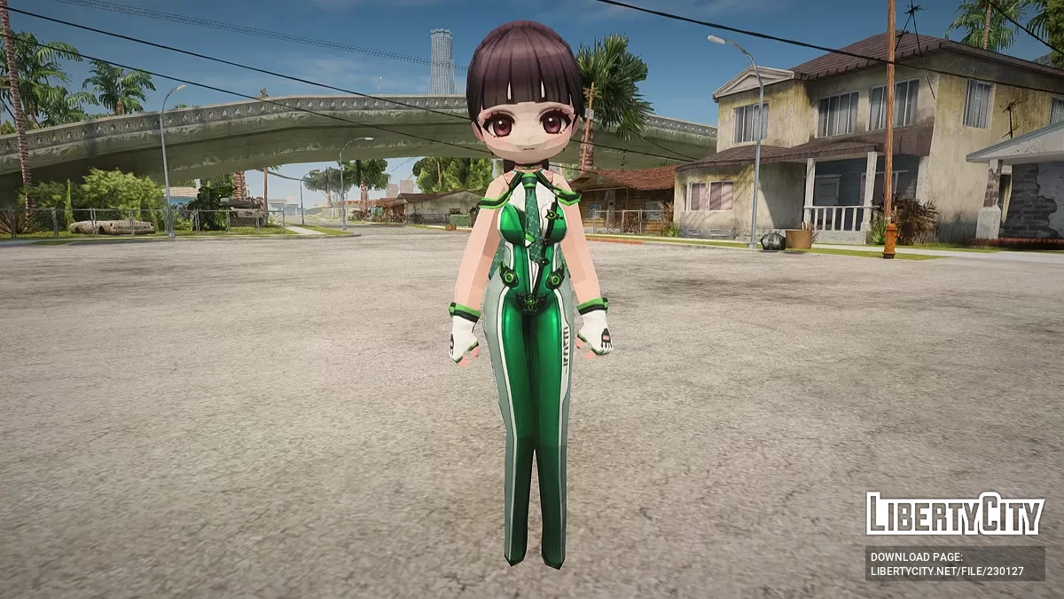 Ив из Goddess of Victory: Nikke x Stellar Blade / GTA San Andreas