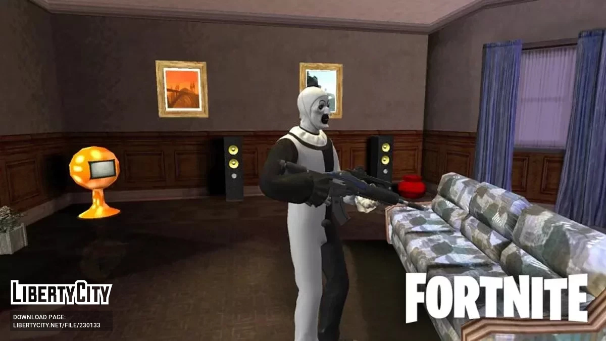 Клоун Арт из Fortnite / GTA San Andreas