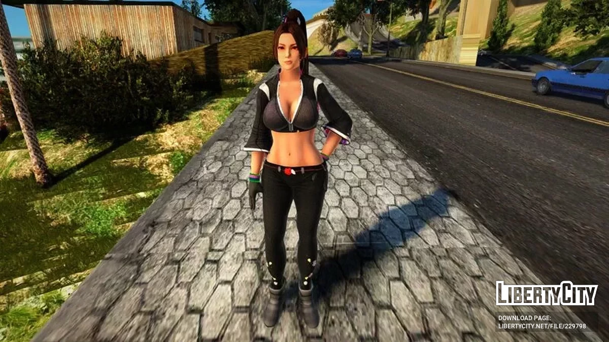 Мэй Ширануи в байкерском наряде / GTA San Andreas