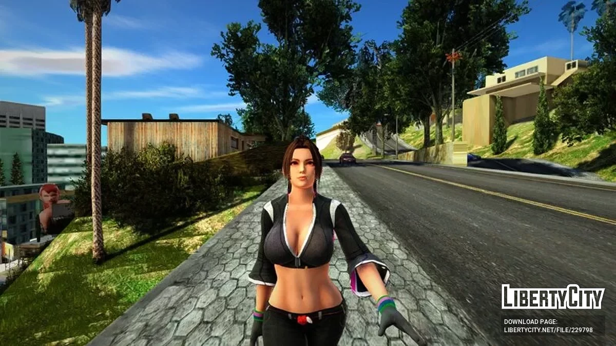 Мэй Ширануи в байкерском наряде / GTA San Andreas