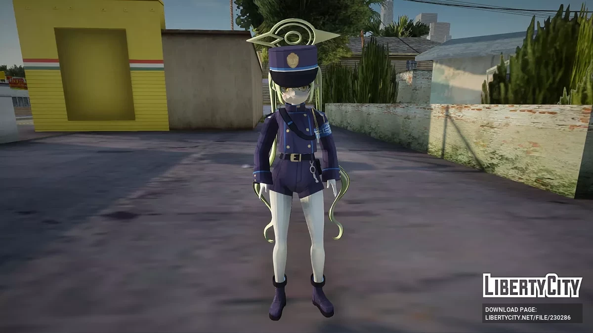 Нодзоми Татибана из Blue Archive / GTA San Andreas