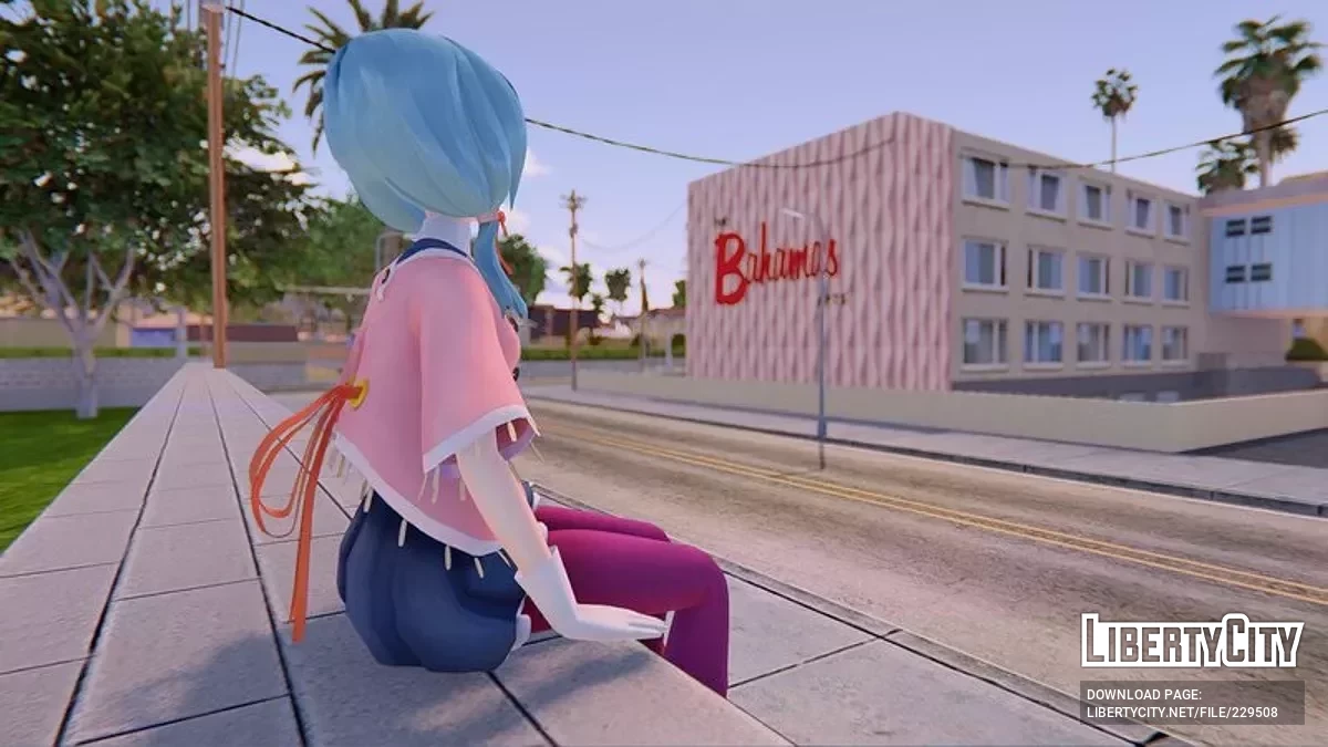 PDFT Hatsune Miku Memoria + анимированное лицо / GTA San Andreas