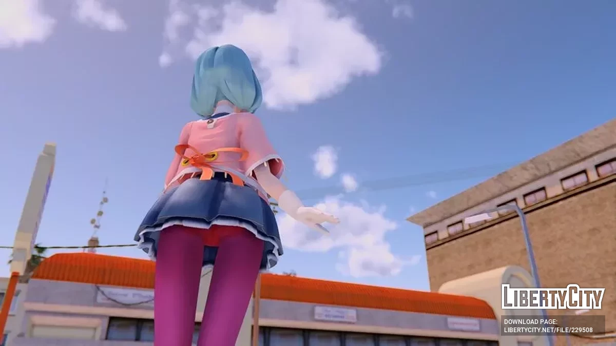 PDFT Hatsune Miku Memoria + анимированное лицо / GTA San Andreas