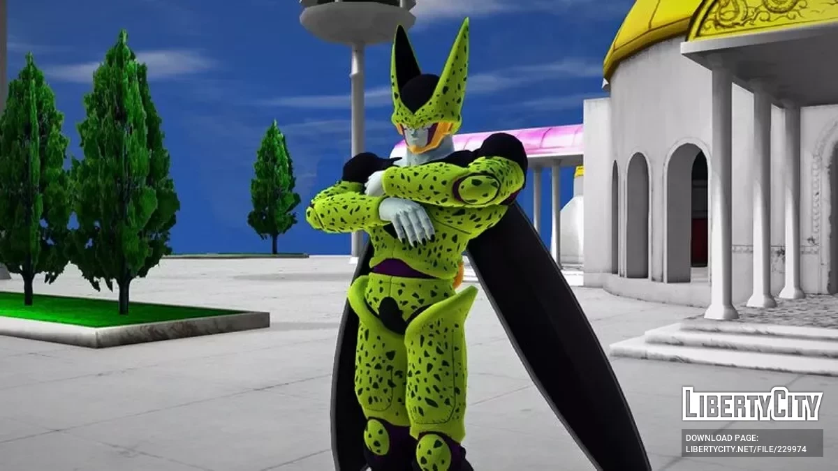 Perfect Cell из Dragon Ball Raging Blast 2 / GTA San Andreas