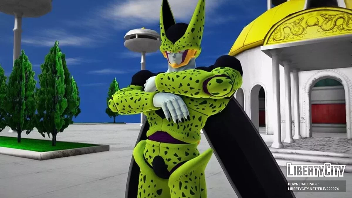 Perfect Cell из Dragon Ball Raging Blast 2 / GTA San Andreas