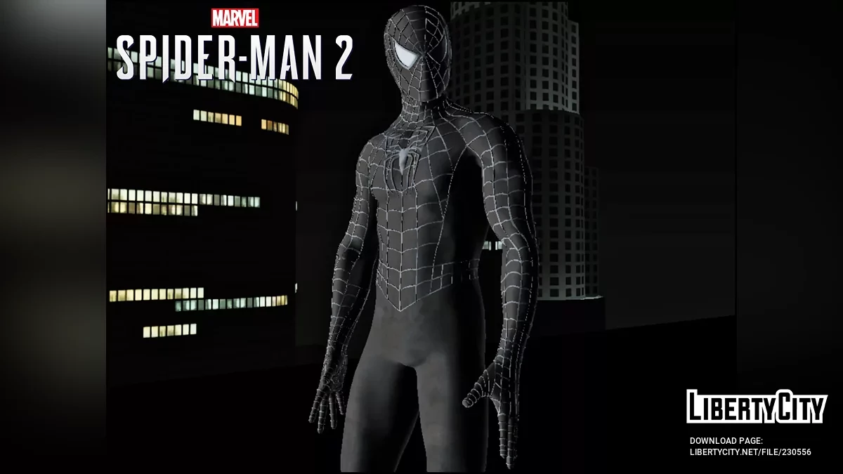 Raimi Webbed Black (Marvel Spider-Man 2) / GTA San Andreas