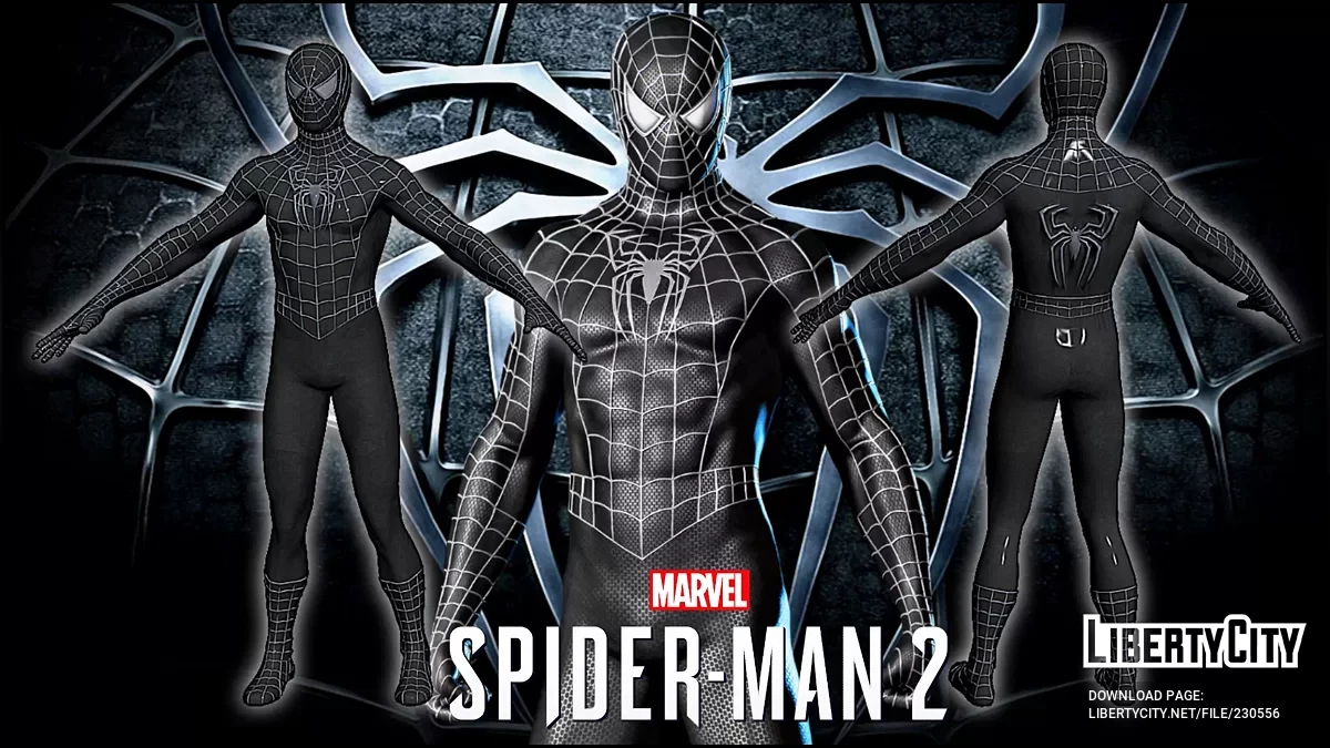 Raimi Webbed Black (Marvel Spider-Man 2) / GTA San Andreas