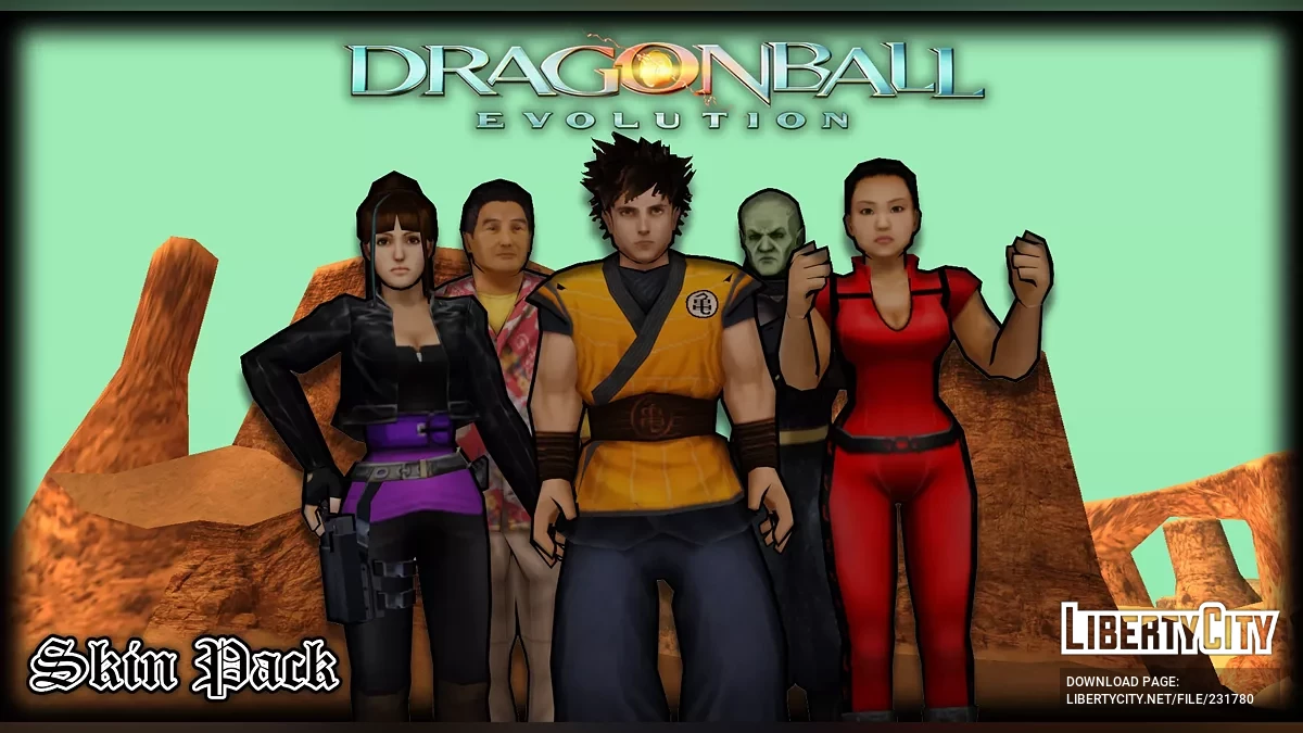 Пак скинов Dragon Ball Evolution / GTA San Andreas