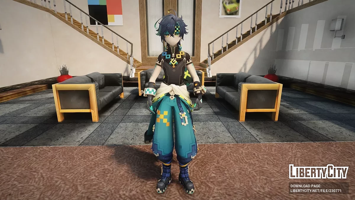 Кинич из Genshin Impact / GTA San Andreas