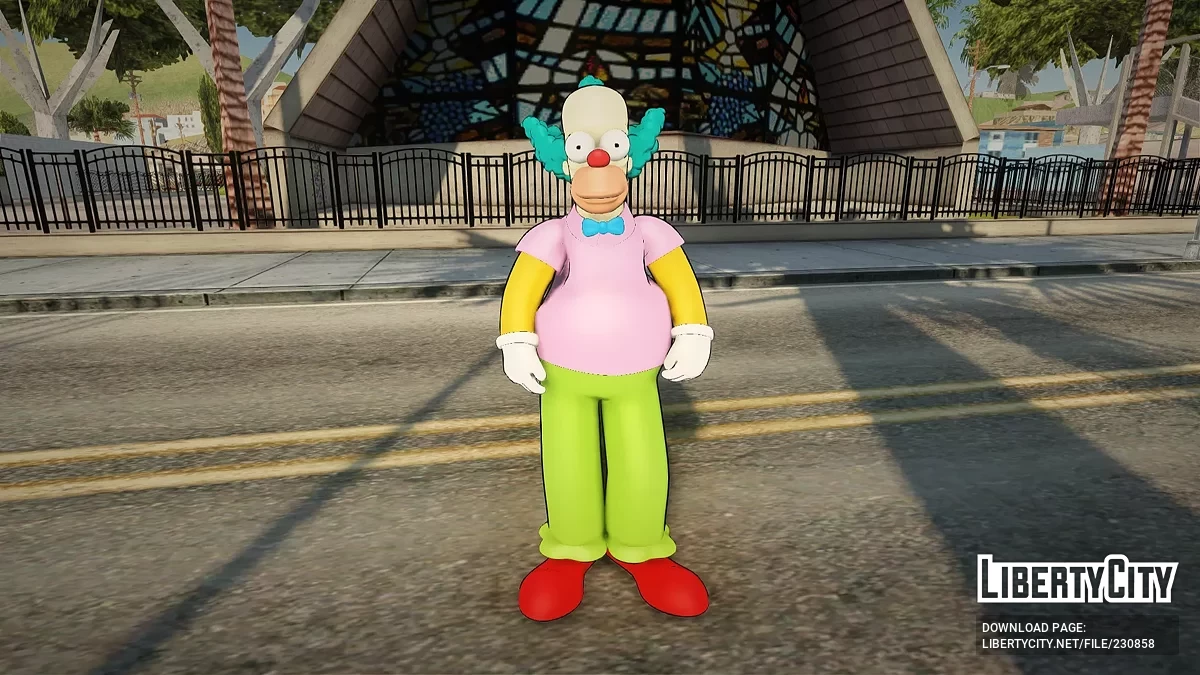 Клоун Красти из The Simpsons / GTA San Andreas