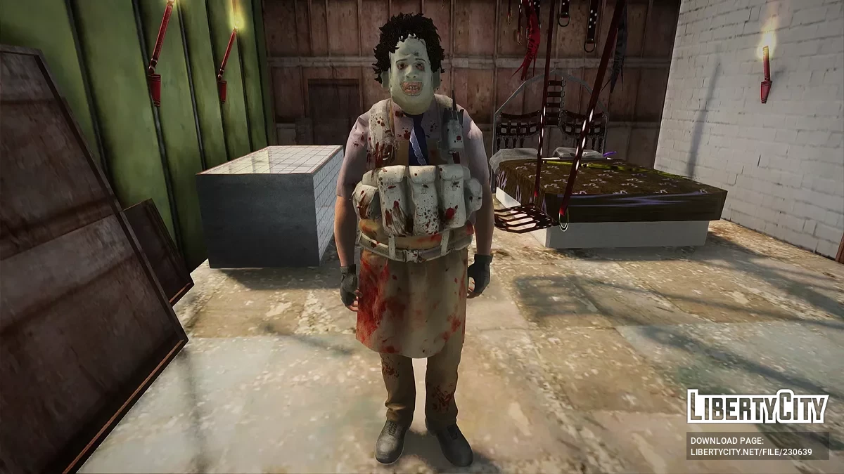 Кожаное лицо из «Техасской резни бензопилой» / GTA San Andreas