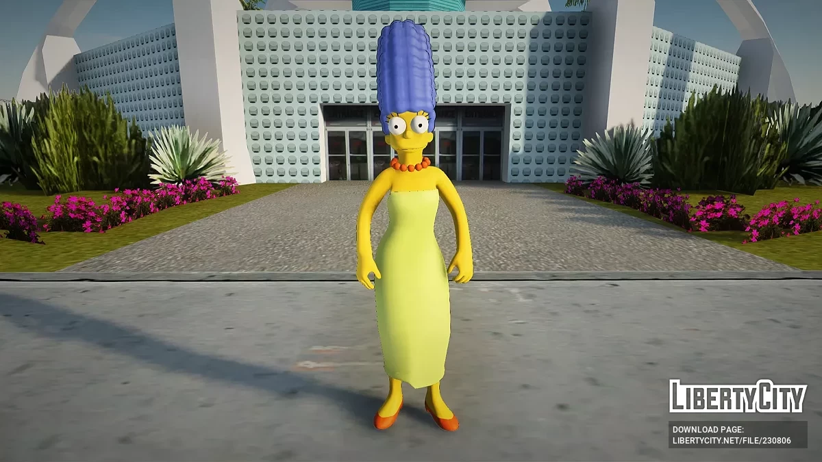Мардж Симпсон из Fortnite / GTA San Andreas