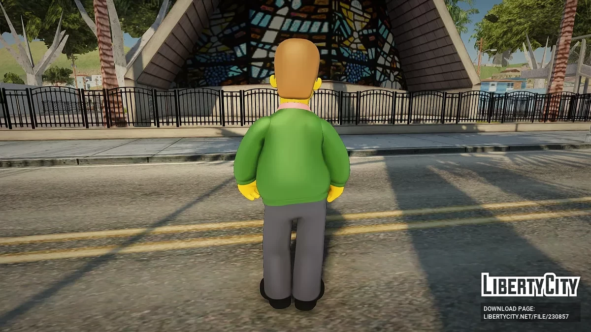 Нед Фландерс из The Simpsons / GTA San Andreas