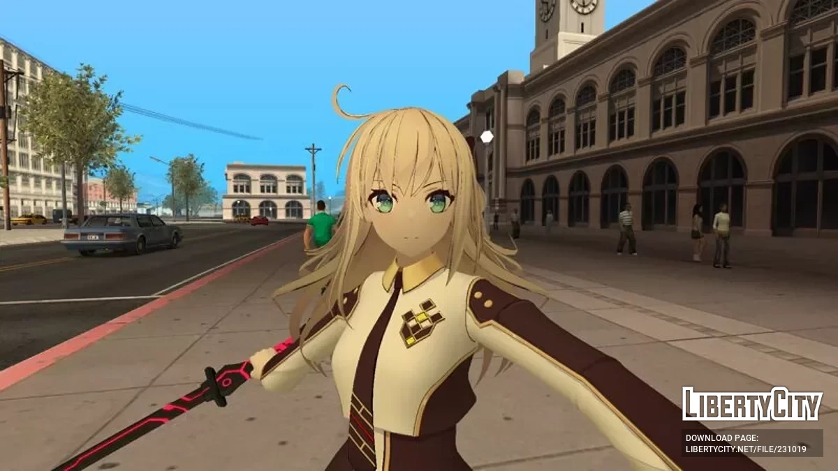 Скай Страйкер Эйс — Рэя из Yu-Gi-Oh! / GTA San Andreas