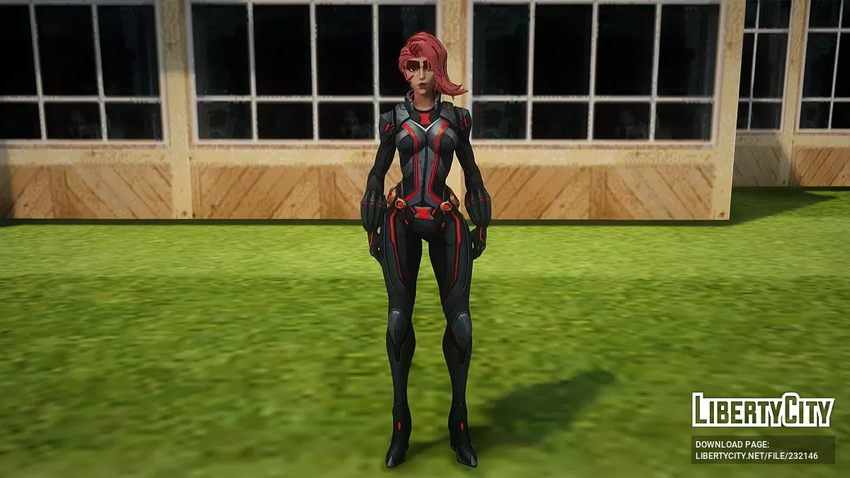 Чёрная вдова из Marvel Rivals / GTA San Andreas