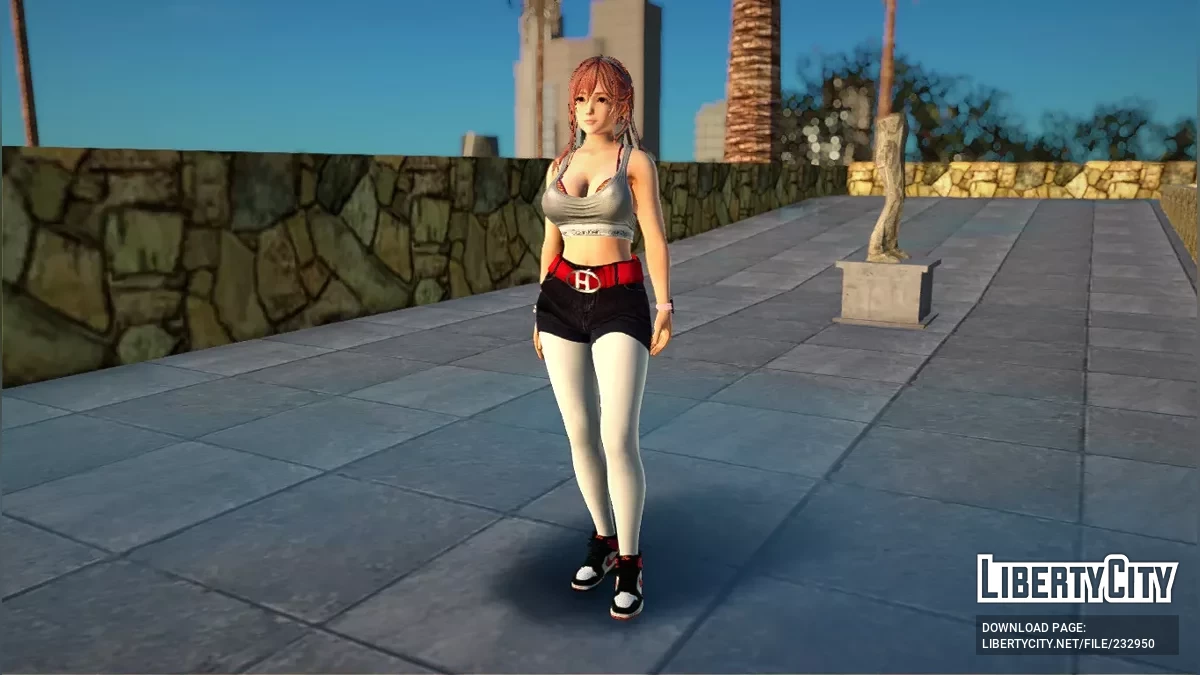 Хонока в спортивном уличном наряде / GTA San Andreas
