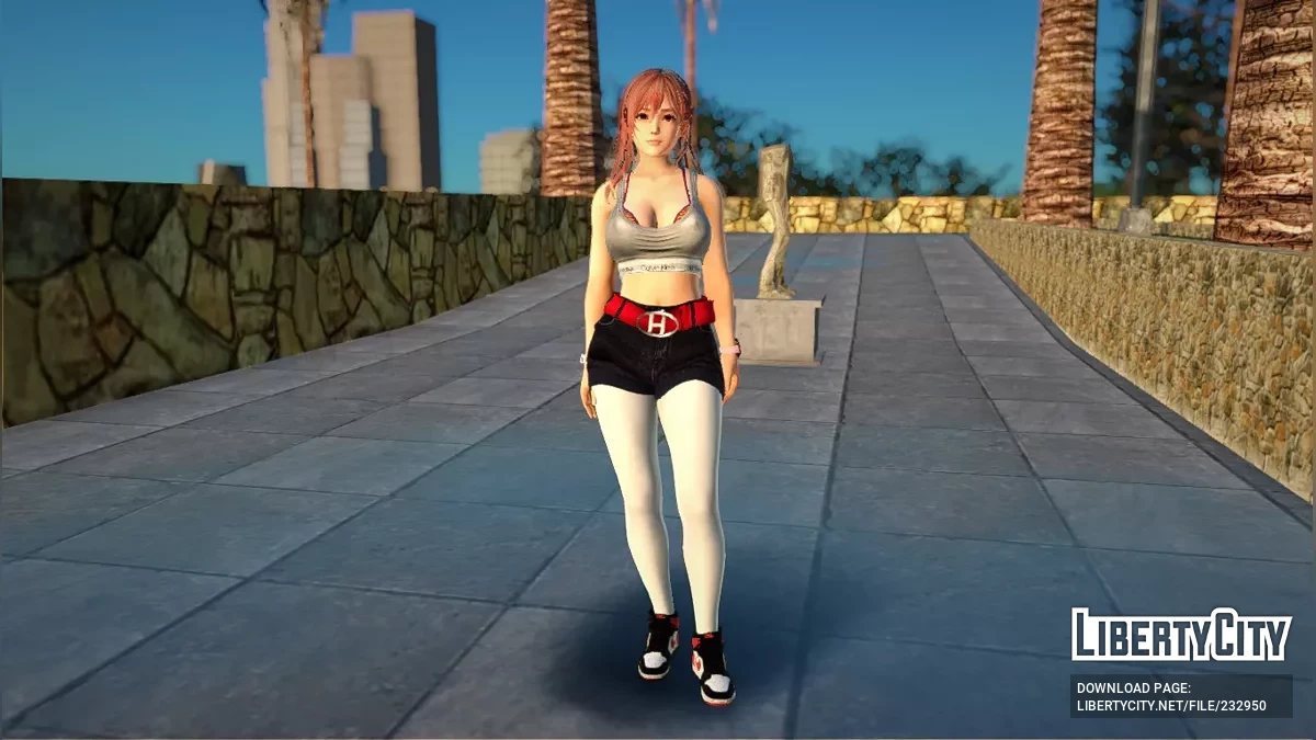 Хонока в спортивном уличном наряде / GTA San Andreas