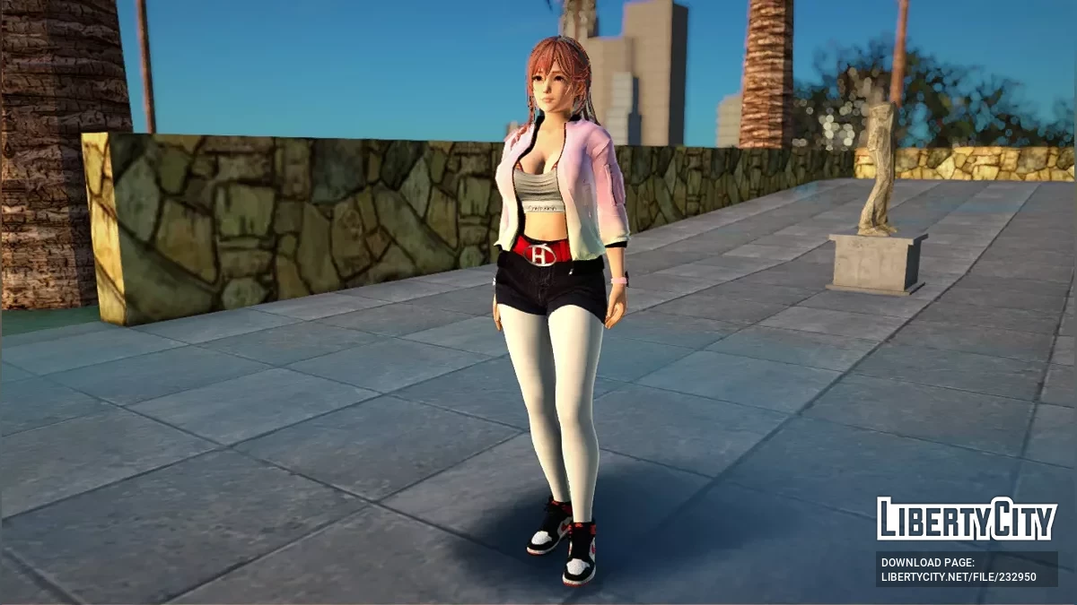Хонока в спортивном уличном наряде / GTA San Andreas